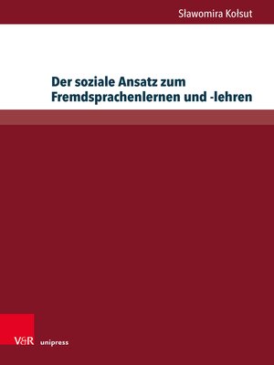 cover image of Der soziale Ansatz zum Fremdsprachenlernen und -lehren